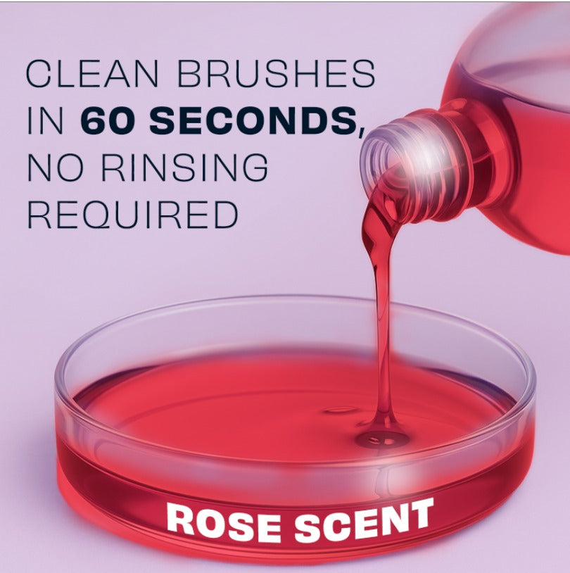 Original Rose Makeup Brush Cleaner | No-Rinse Formula