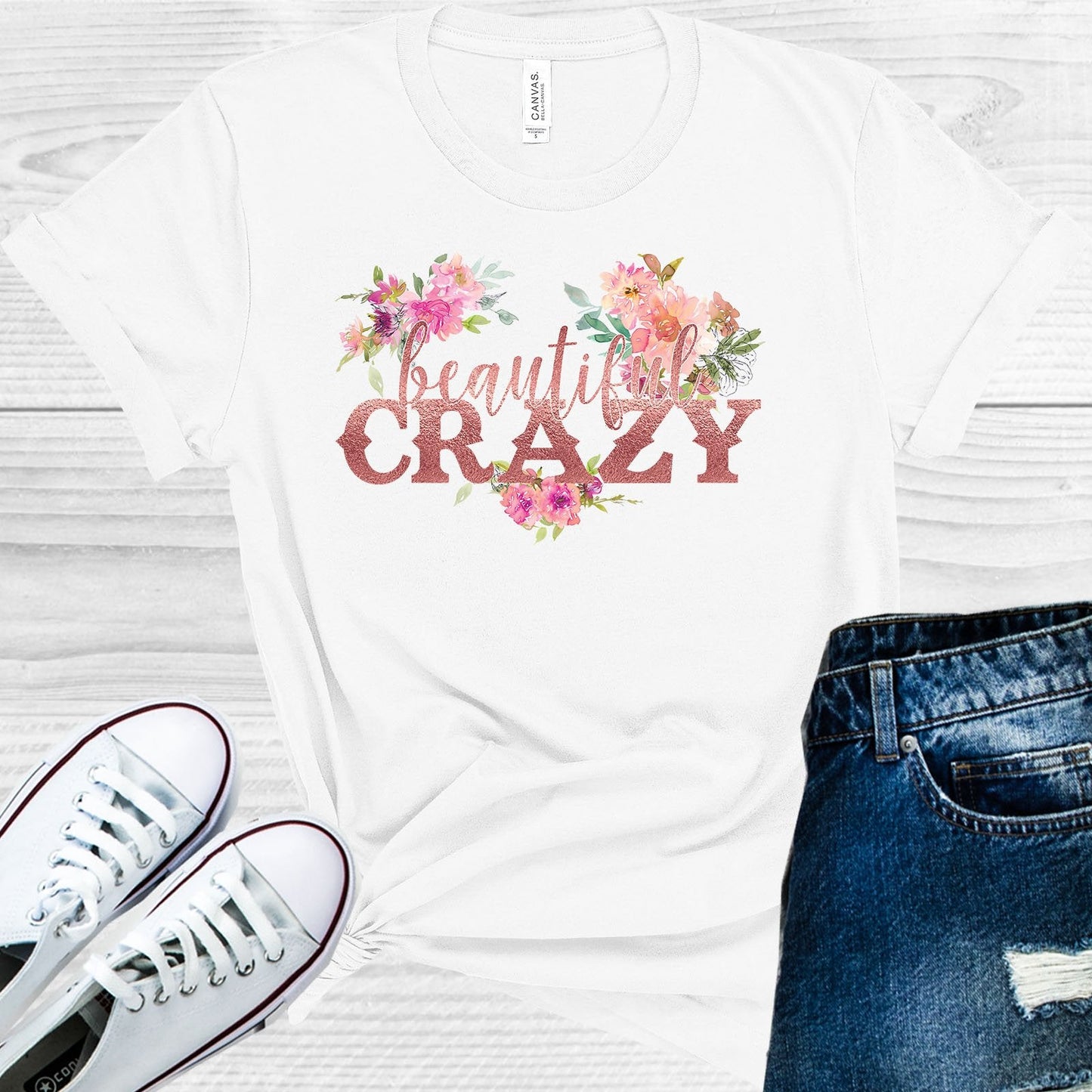 Beautiful Crazy Graphic Tee | VP Boutique Merch