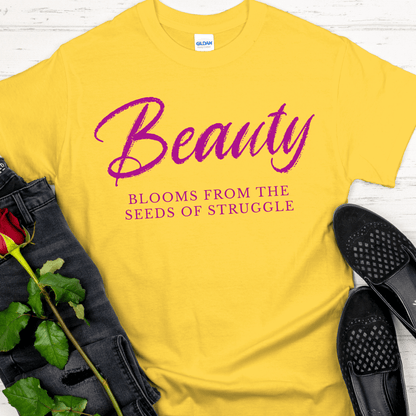Beauty Blooms From The Seeds of Struggle | Recovery Tee