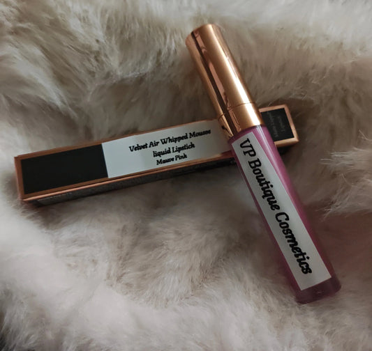 Whisper Cloud Velvet Mousse Mauve Pink Matte Liquid Lipstick - VP Boutique Cosmetics
